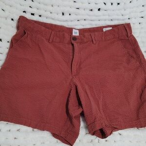 Men's gap seersucker shorts 38